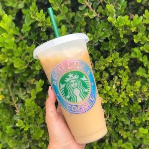 ☀️ NEW custom Starbucks reusable cold cup 💕